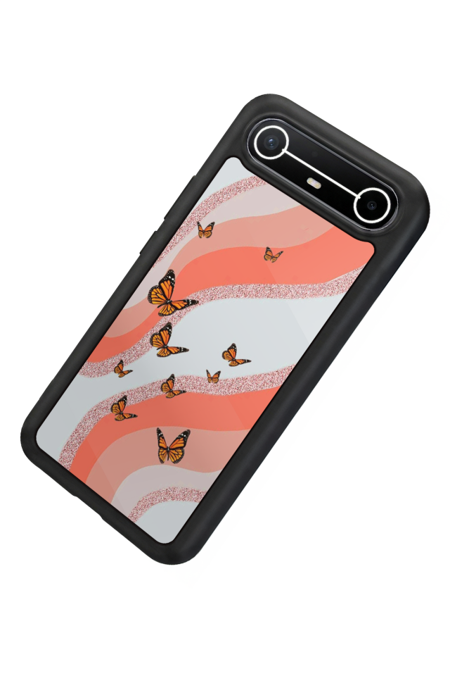 Tecno Spark Slim 5G Uyumlu Kelebek Tasarımlı Glossy Premium Kılıf