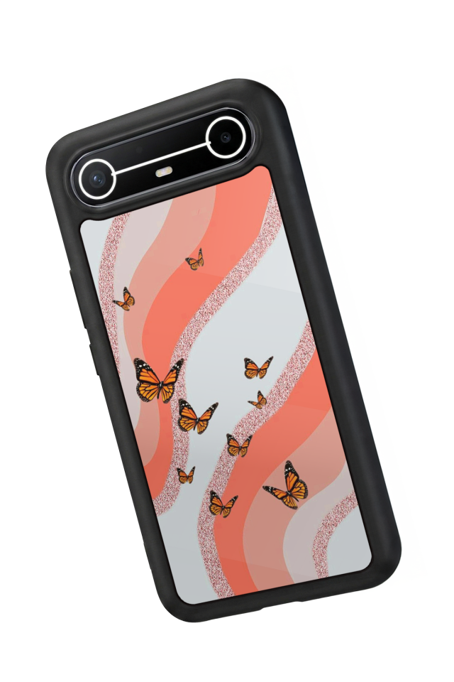 Tecno Spark Slim 5G Uyumlu Kelebek Tasarımlı Glossy Premium Kılıf