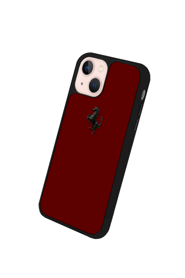 iPhone 15 Uyumlu Kirmizi Tasarımlı Glossy Premium Kılıf