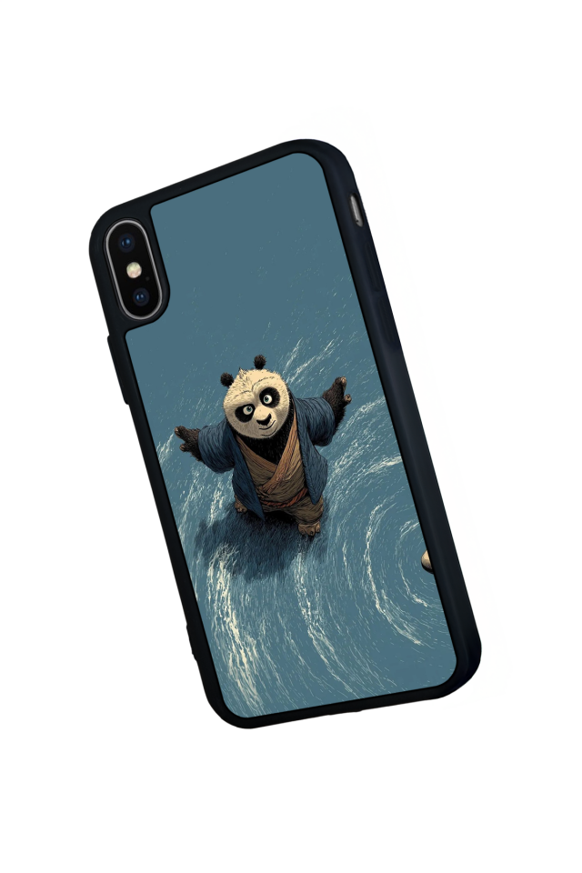 iPhone XS Max Uyumlu Kung Fu Panda Tasarımlı Glossy Premium Kılıf