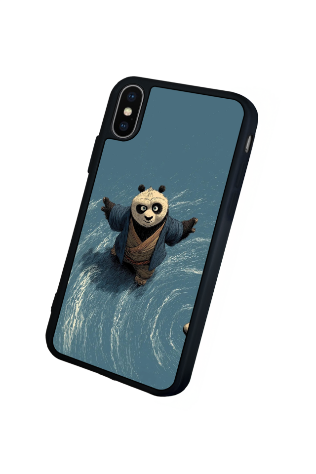 iPhone XS Max Uyumlu Kung Fu Panda Tasarımlı Glossy Premium Kılıf
