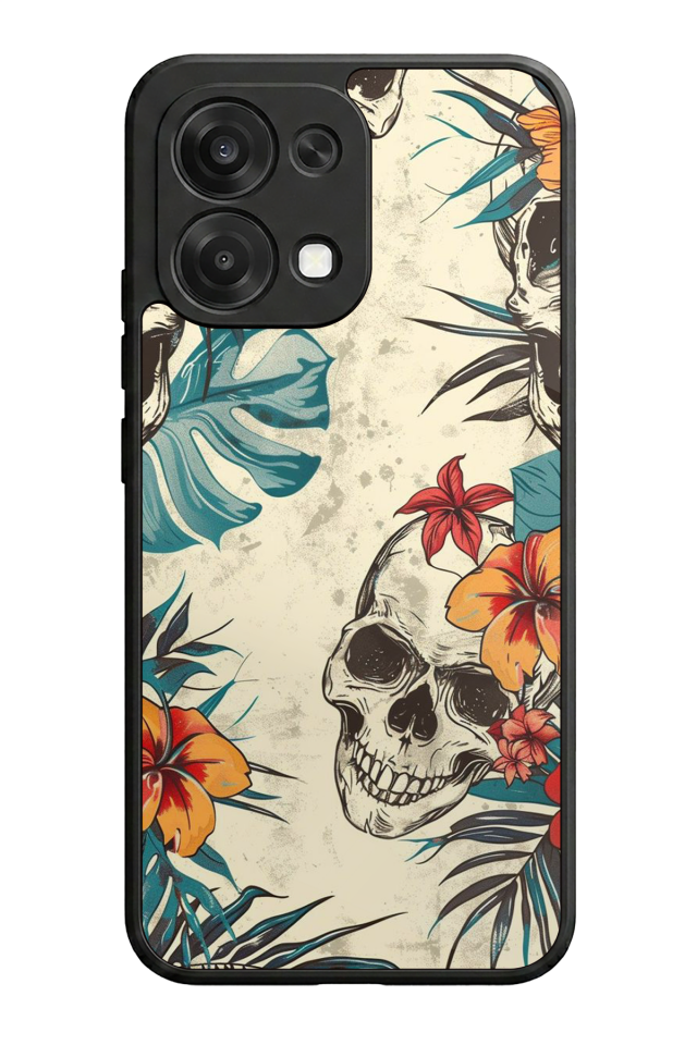 Oppo A6 Pro Uyumlu KuruKafa Tasarımlı Glossy Premium Kılıf