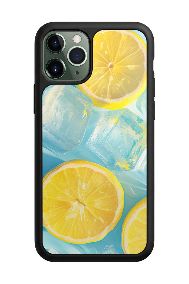iPhone 11 Pro Max Uyumlu Limon Tasarımlı Glossy Premium Kılıf