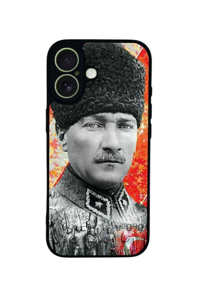 iPhone 17 Uyumlu Mustafa Kemal Ataturk Tasarımlı Glossy Premium Kılıf