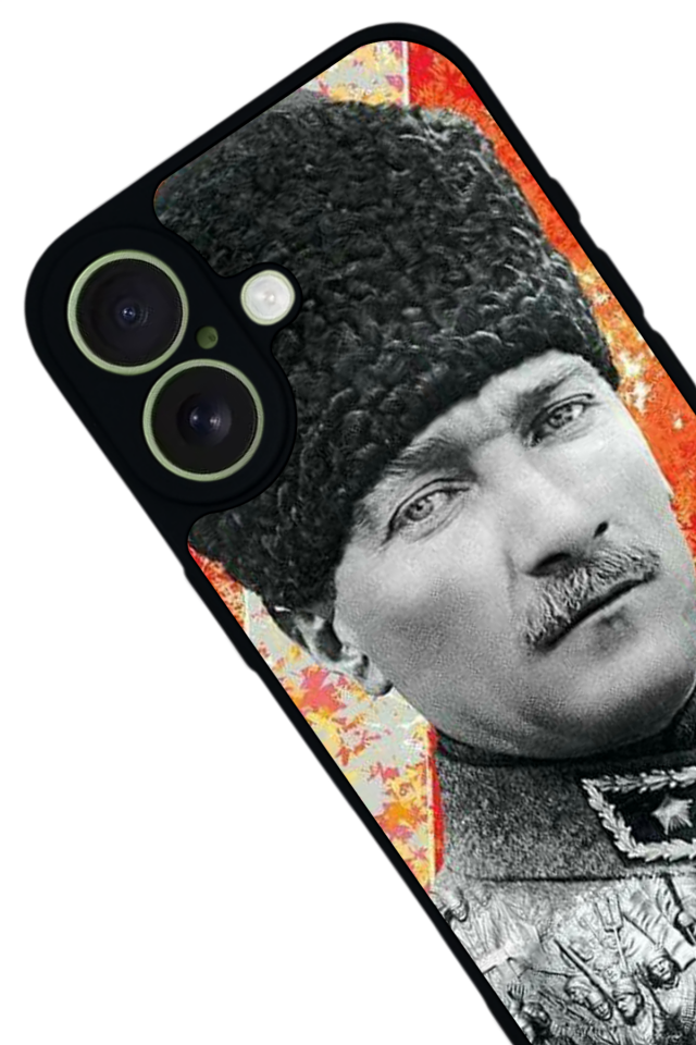 iPhone 17 Uyumlu Mustafa Kemal Ataturk Tasarımlı Glossy Premium Kılıf