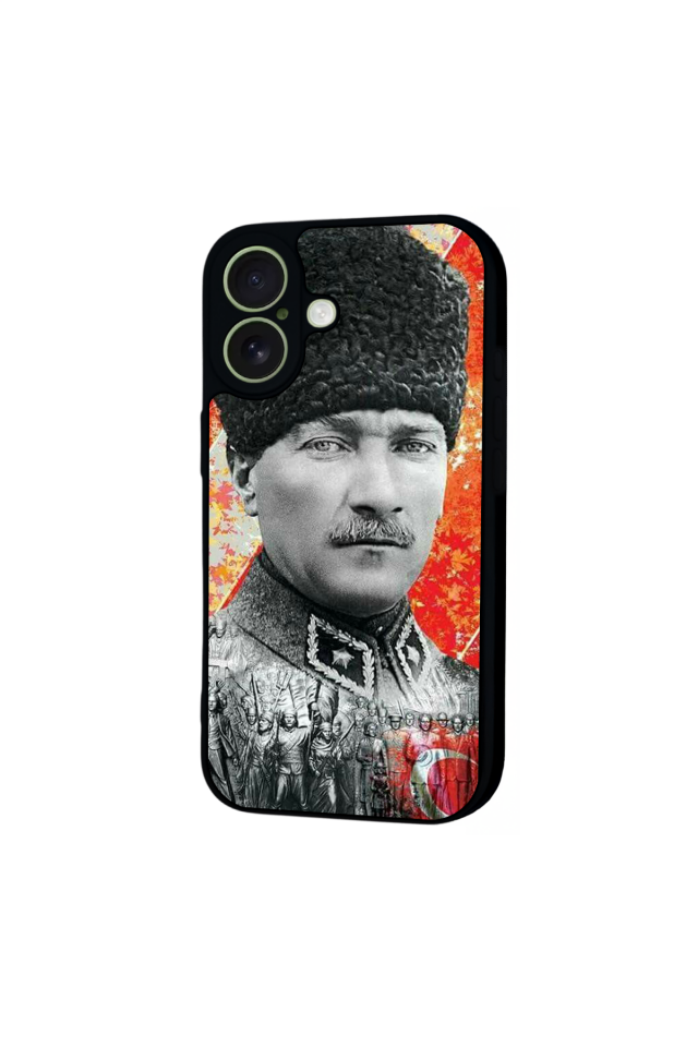 iPhone 17 Uyumlu Mustafa Kemal Ataturk Tasarımlı Glossy Premium Kılıf