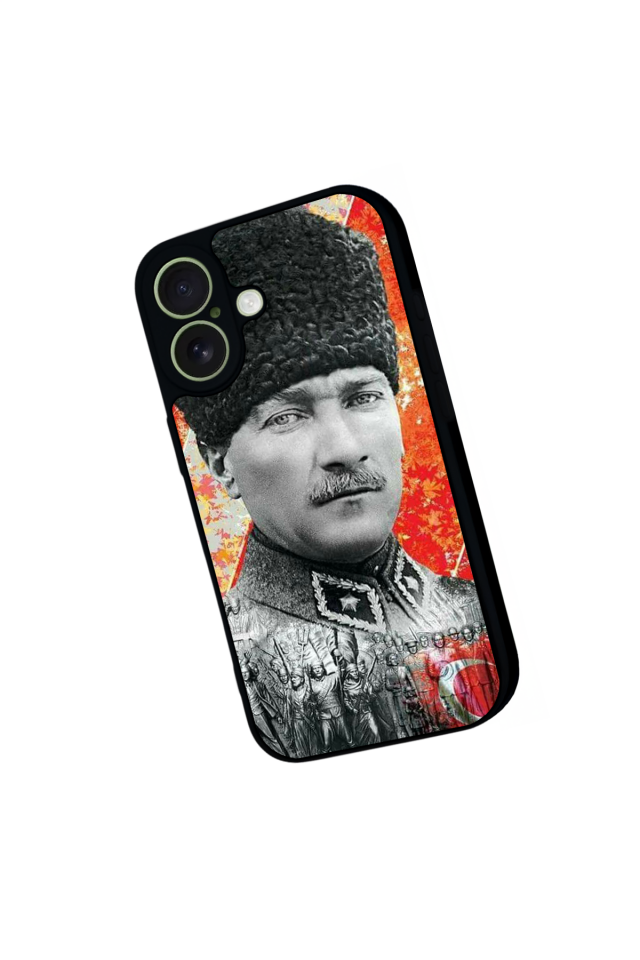 iPhone 17 Uyumlu Mustafa Kemal Ataturk Tasarımlı Glossy Premium Kılıf