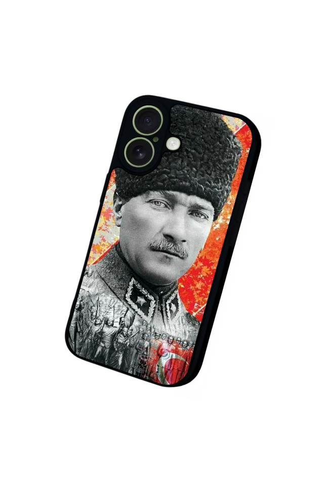 iPhone 17 Uyumlu Mustafa Kemal Ataturk Tasarımlı Glossy Premium Kılıf