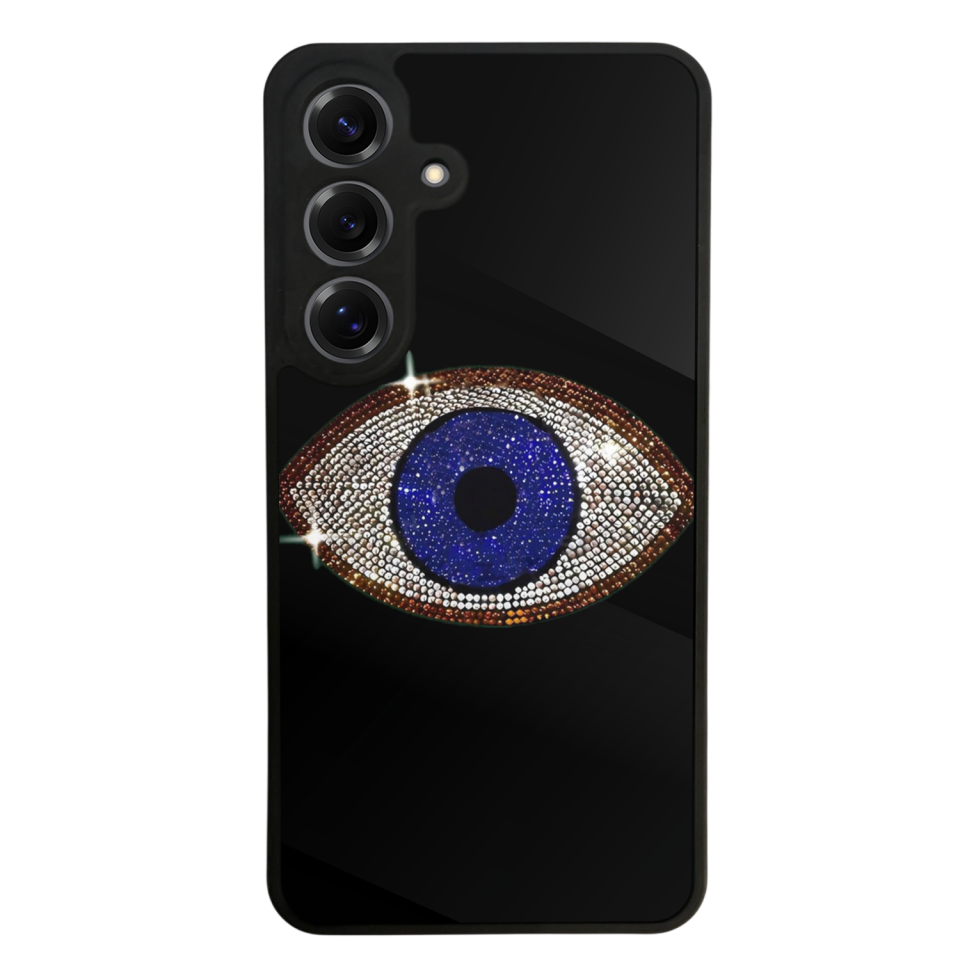 Samsung Galaxy S25 Uyumlu Nazar Tasarımlı Glossy Premium Kılıf