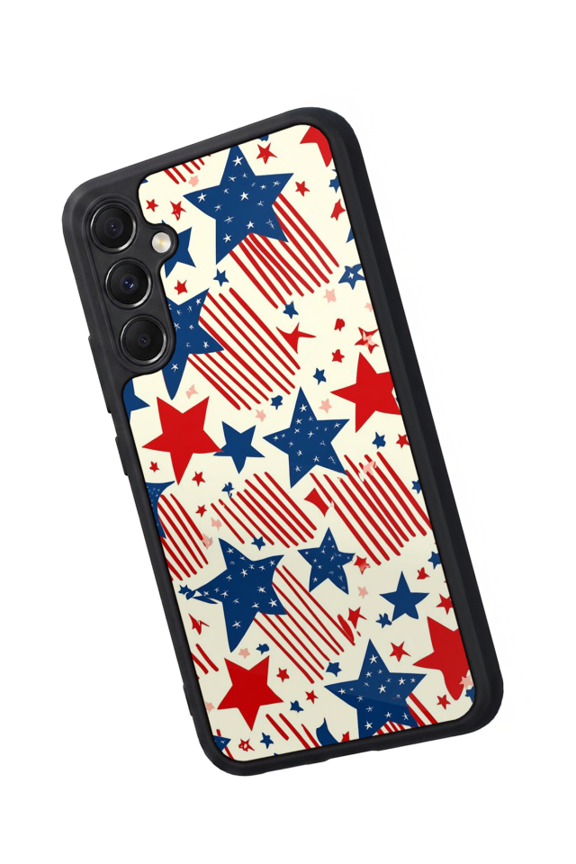 Samsung Galaxy A34 Uyumlu Retro Yildizlar Tasarımlı Glossy Premium Kılıf