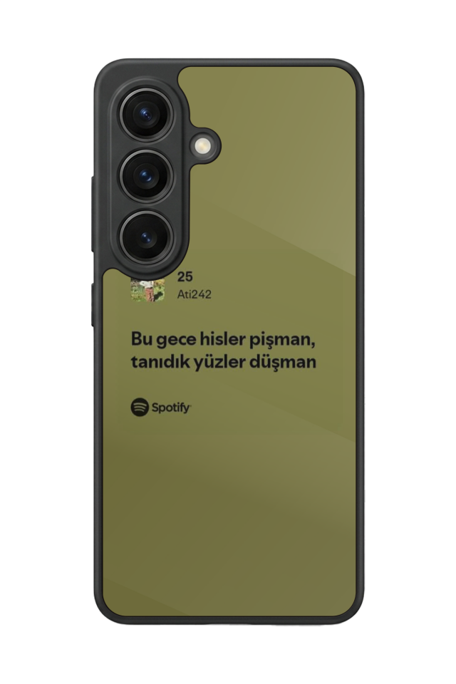 Samsung Galaxy S26 Uyumlu Sarki Sozleri Tasarımlı Glossy Premium Kılıf