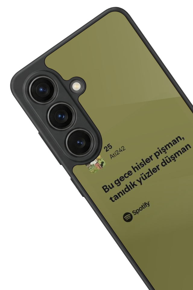 Samsung Galaxy S26 Uyumlu Sarki Sozleri Tasarımlı Glossy Premium Kılıf