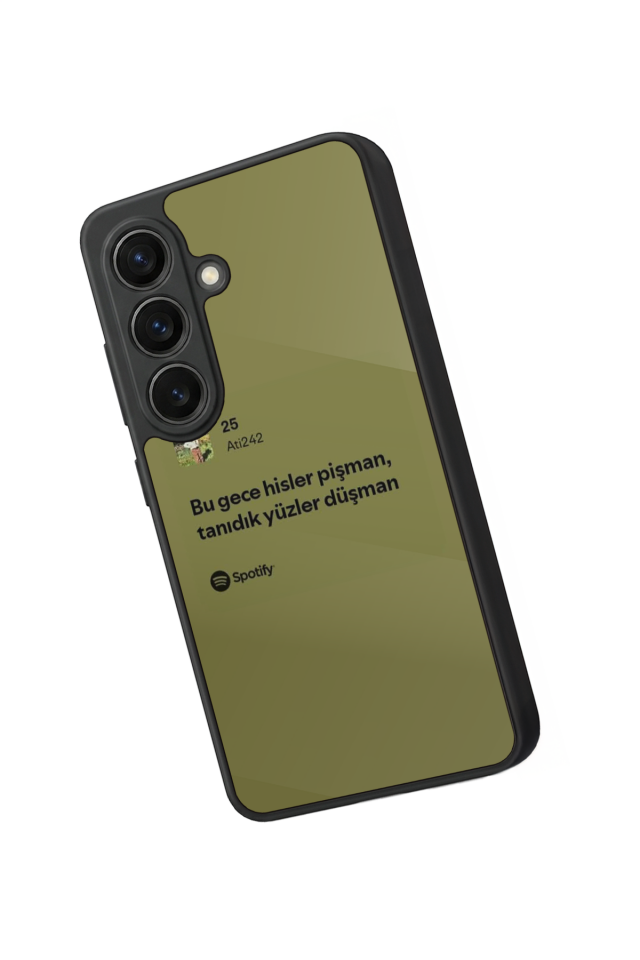 Samsung Galaxy S26 Uyumlu Sarki Sozleri Tasarımlı Glossy Premium Kılıf