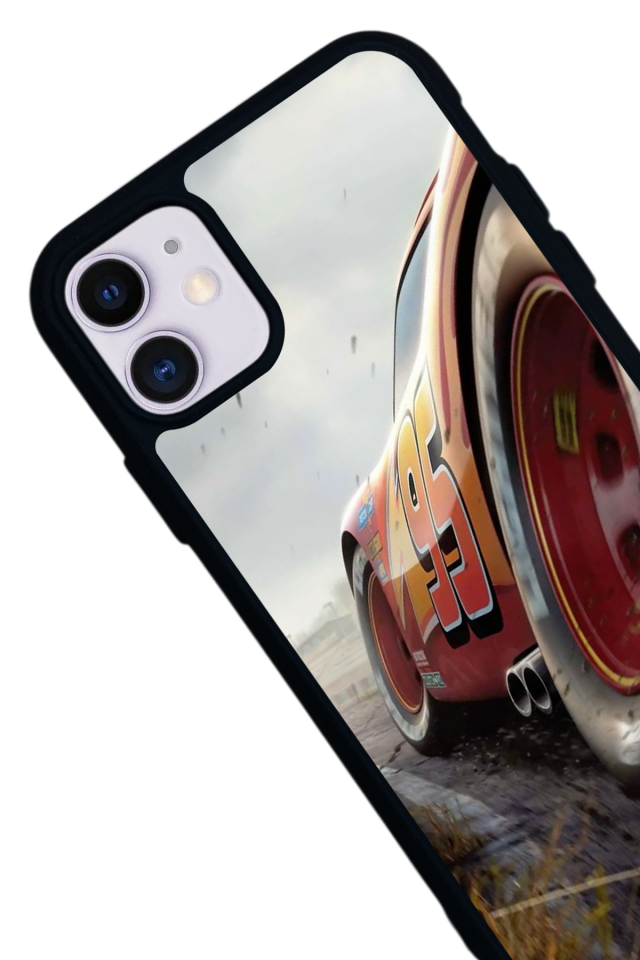iPhone 11 Uyumlu Şimsek McQueen Tasarımlı Glossy Premium Kılıf
