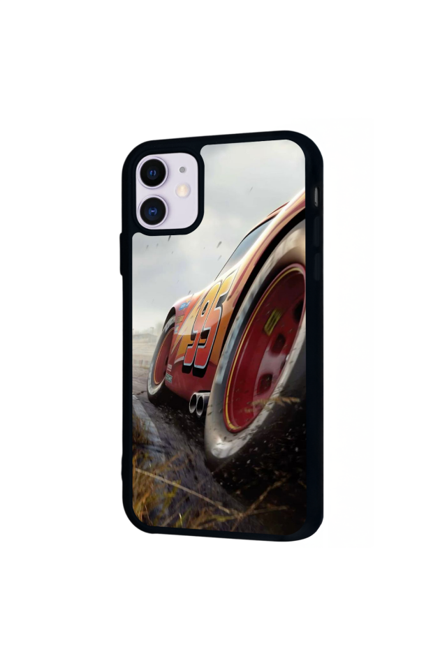 iPhone 11 Uyumlu Şimsek McQueen Tasarımlı Glossy Premium Kılıf