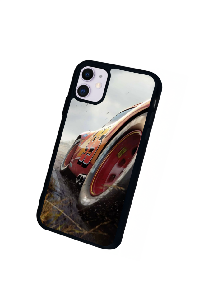iPhone 11 Uyumlu Şimsek McQueen Tasarımlı Glossy Premium Kılıf