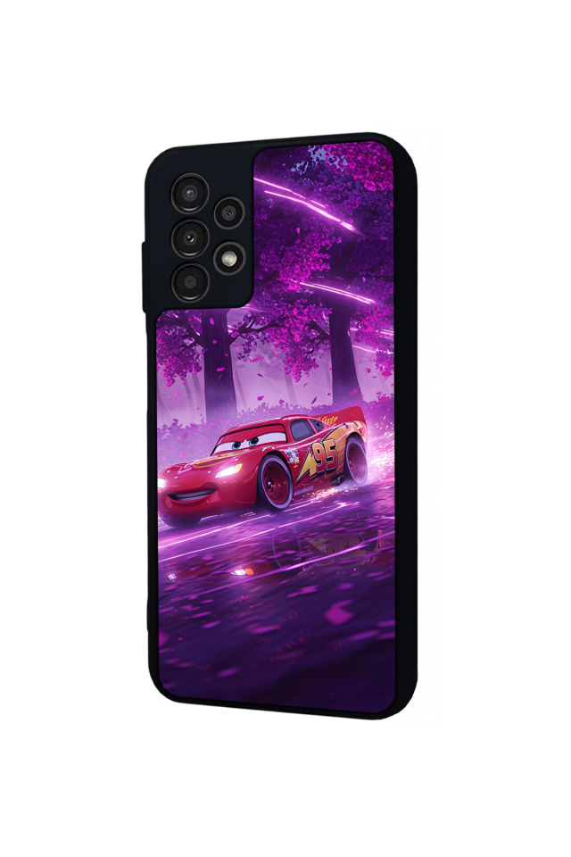 Samsung Galaxy A13 Uyumlu Şimsek McQueen Tasarımlı Glossy Premium Kılıf