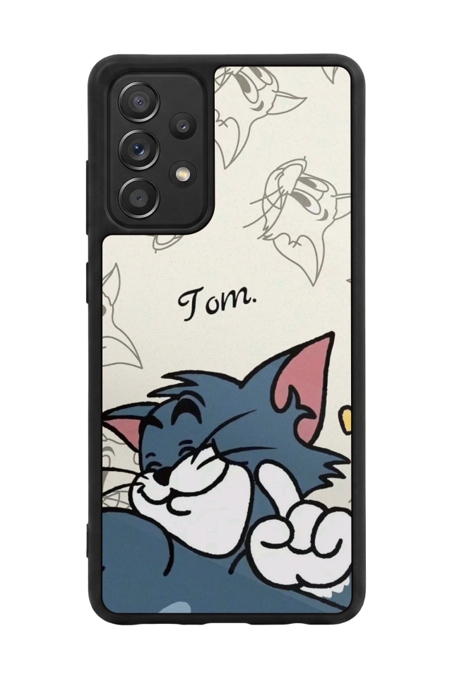 Samsung Galaxy A72 Uyumlu Tom And Jerry Tasarımlı Glossy Premium Kılıf
