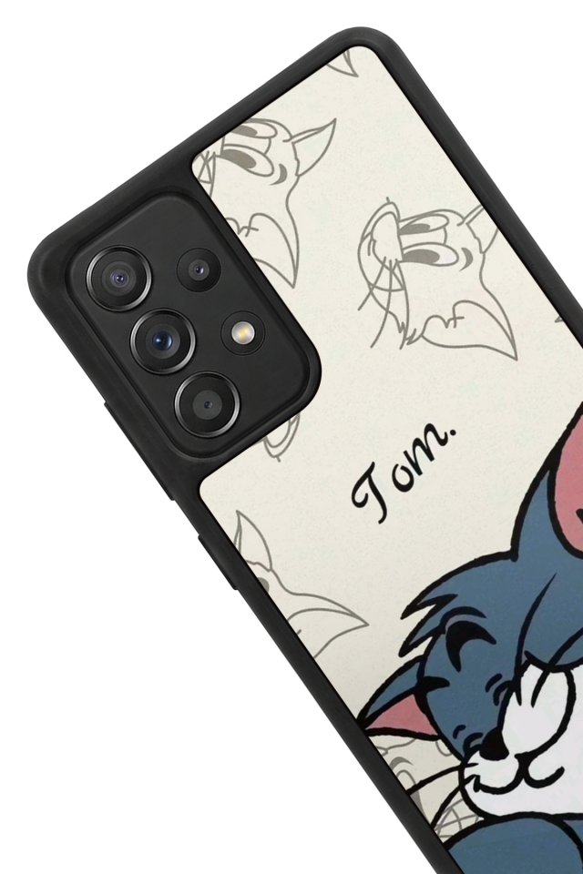 Samsung Galaxy A72 Uyumlu Tom And Jerry Tasarımlı Glossy Premium Kılıf