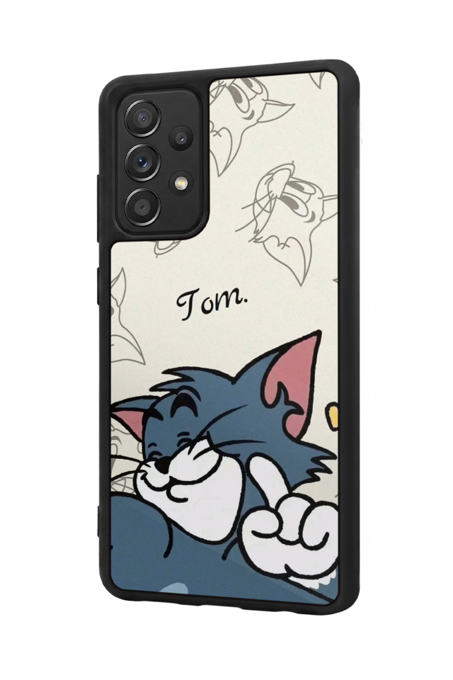 Samsung Galaxy A72 Uyumlu Tom And Jerry Tasarımlı Glossy Premium Kılıf