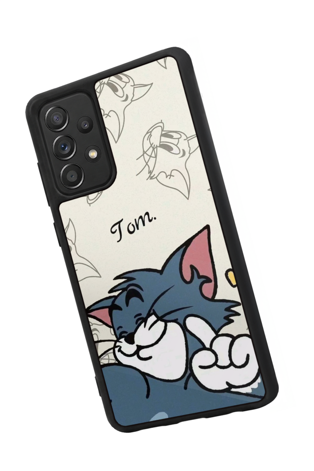 Samsung Galaxy A72 Uyumlu Tom And Jerry Tasarımlı Glossy Premium Kılıf
