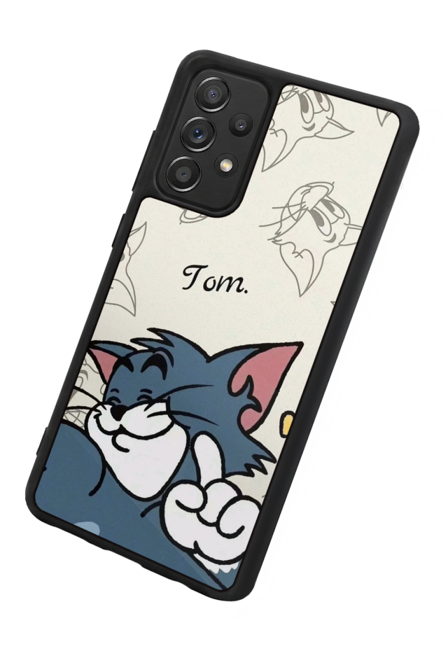 Samsung Galaxy A72 Uyumlu Tom And Jerry Tasarımlı Glossy Premium Kılıf