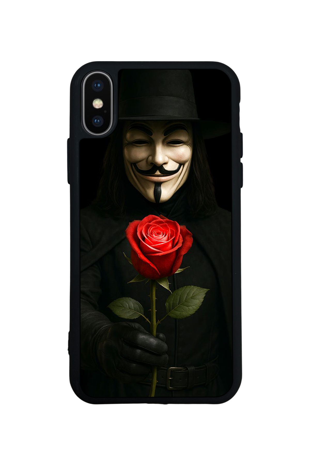 iPhone X/ XS Uyumlu Vendetta Tasarımlı Glossy Premium Kılıf