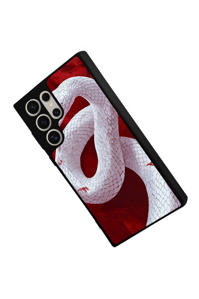 Samsung Galaxy S23 Ultra Uyumlu Yılan Tasarımlı Glossy Premium Kılıf