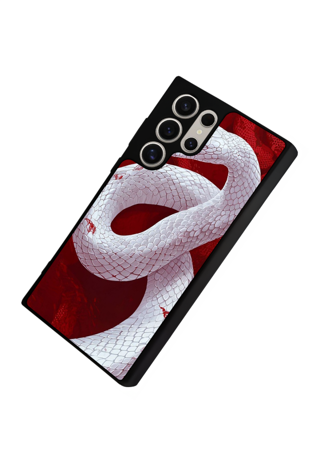 Samsung Galaxy S23 Ultra Uyumlu Yılan Tasarımlı Glossy Premium Kılıf