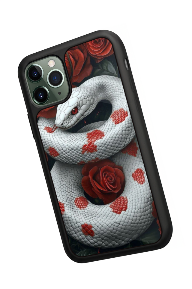 iPhone 11 Pro Uyumlu Yılan Tasarımlı Glossy Premium Kılıf