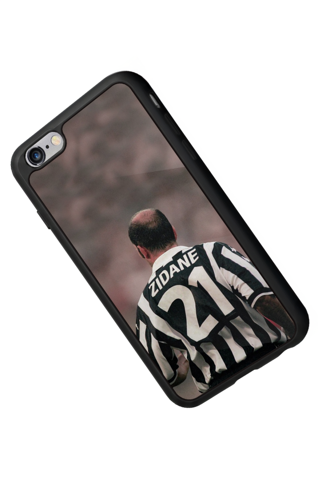 iPhone 6s Plus Uyumlu Zidane Tasarımlı Glossy Premium Kılıf
