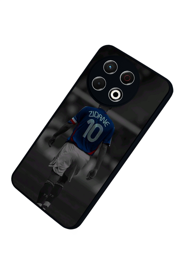 Tecno Spark 30 Pro Uyumlu Zidane Tasarımlı Glossy Premium Kılıf