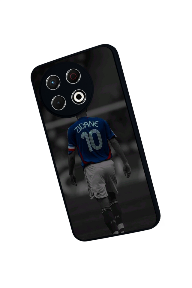 Tecno Spark 30 Pro Uyumlu Zidane Tasarımlı Glossy Premium Kılıf