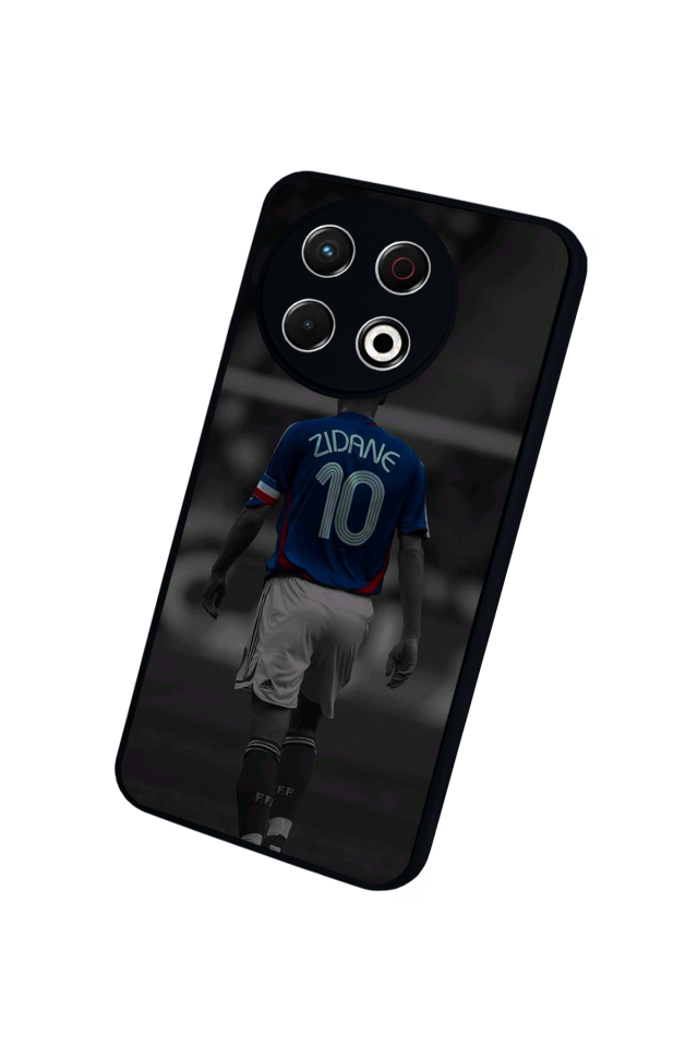 Tecno Spark 30 Pro Uyumlu Zidane Tasarımlı Glossy Premium Kılıf