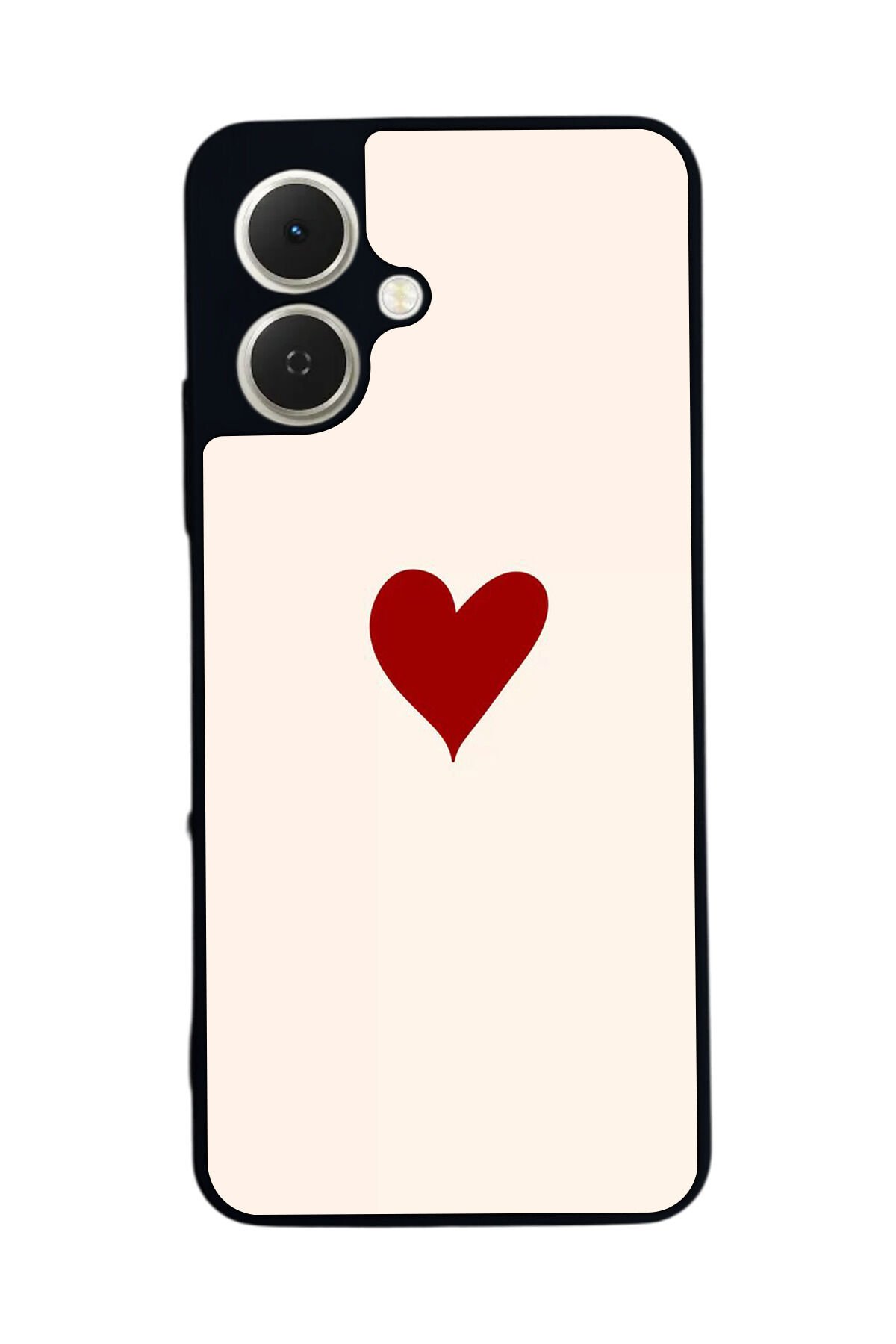 Tecno Spark GO 2 Uyumlu Kalp Love Tasarımlı Glossy Premium Kılıf