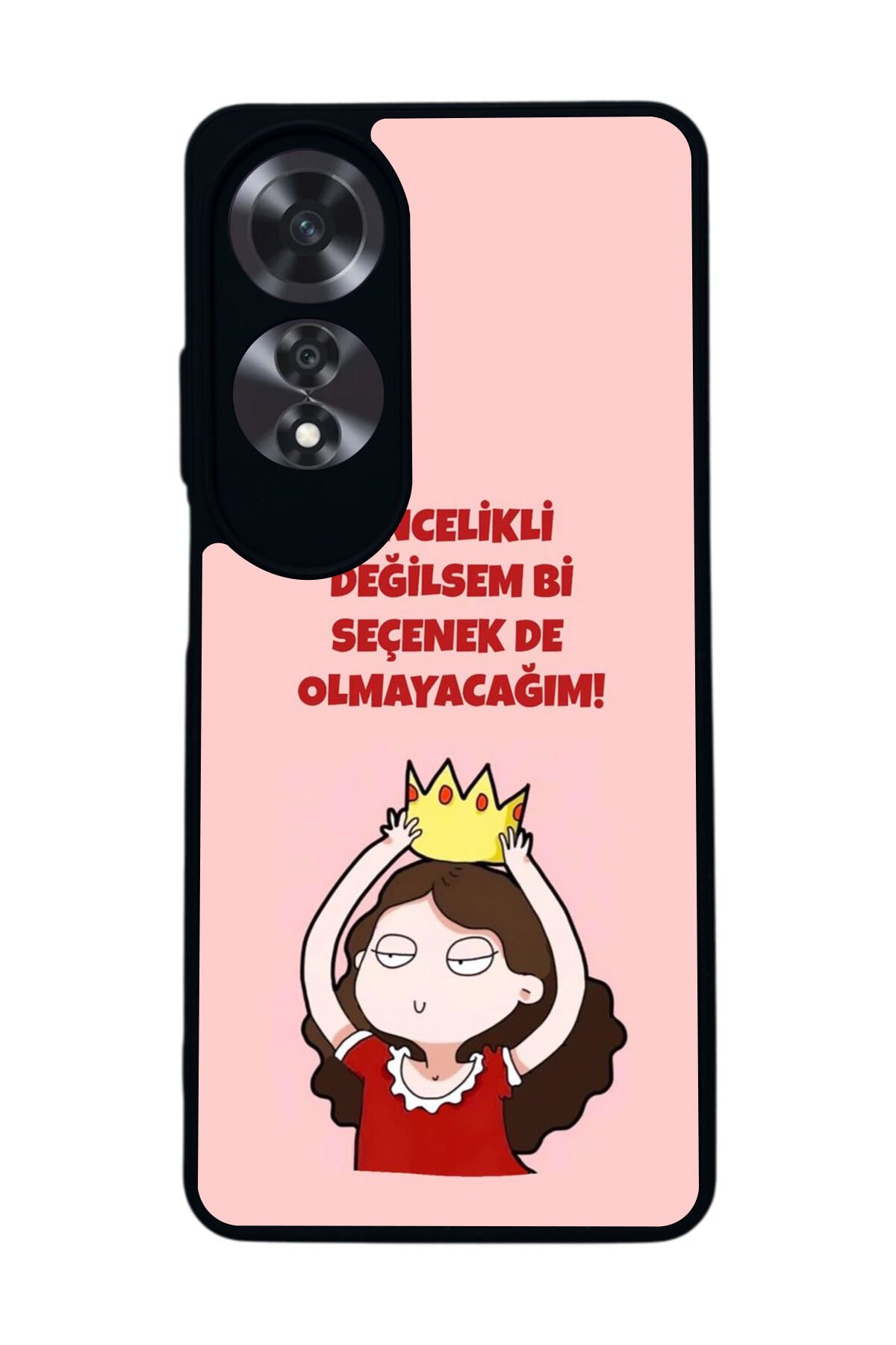 Oppo A60 Mat Siyah uyumlu Kılıf – Yumuşak Silikon, Koruyucu, Şok Emici Kapak