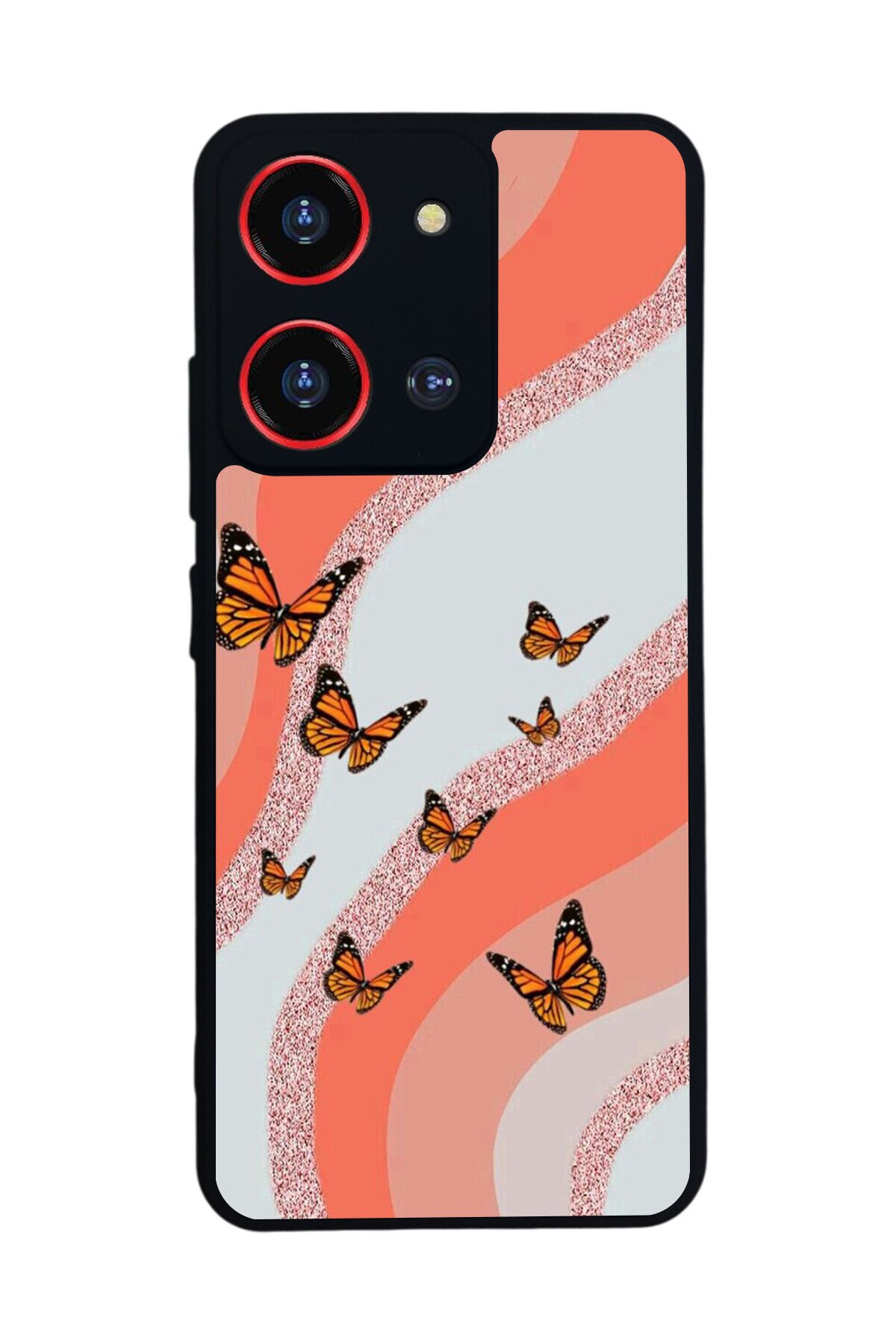 Reeder S19 Max Pro S ZOOM Uyumlu Kelebek Tasarımlı Glossy Premium Kılıf