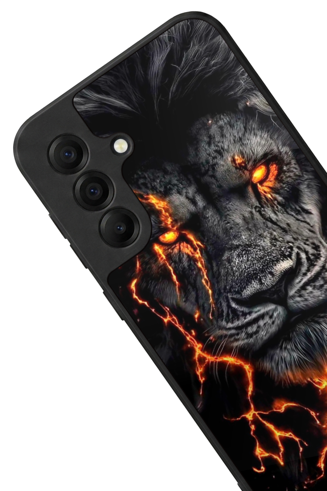 Samsung Galaxy A17 Uyumlu Aslan Tasarımlı Glossy Premium Kılıf