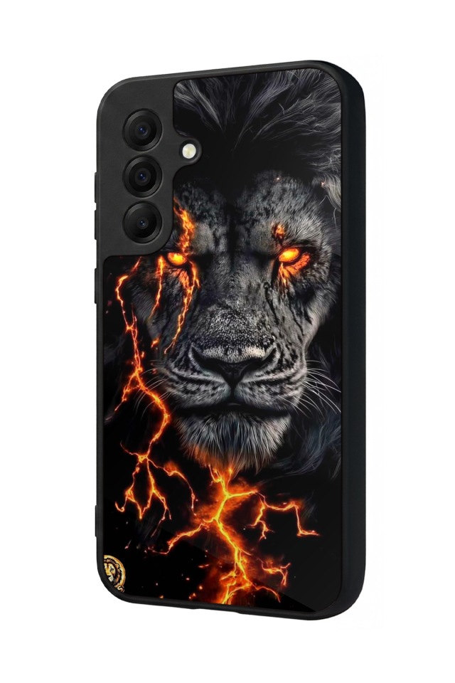 Samsung Galaxy A17 Uyumlu Aslan Tasarımlı Glossy Premium Kılıf