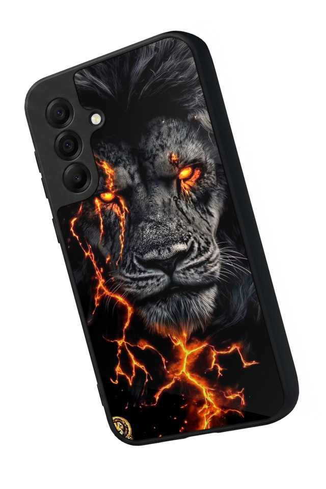 Samsung Galaxy A17 Uyumlu Aslan Tasarımlı Glossy Premium Kılıf