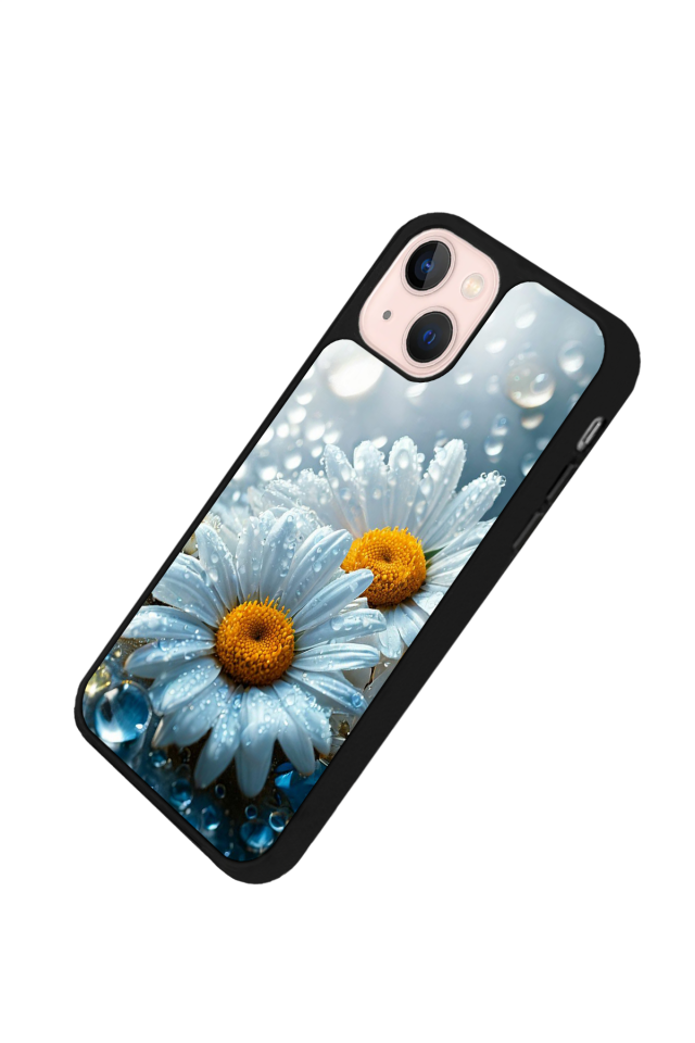 iPhone 14 Plus Uyumlu Cicek Tasarımlı Glossy Premium Kılıf