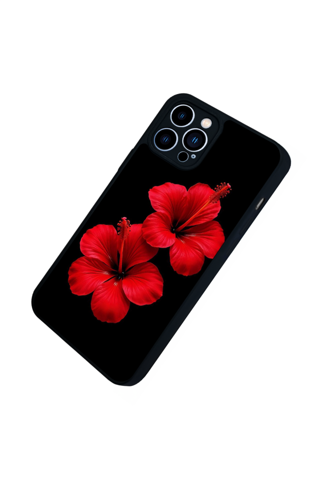 iPhone 13 Pro Max Uyumlu Cicek Tasarımlı Glossy Premium Kılıf