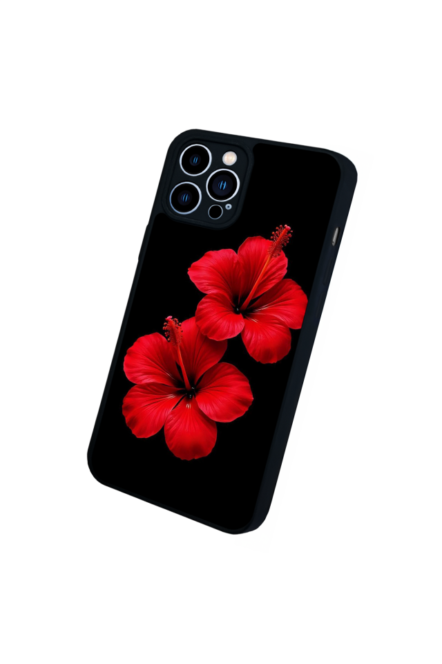 iPhone 13 Pro Max Uyumlu Cicek Tasarımlı Glossy Premium Kılıf