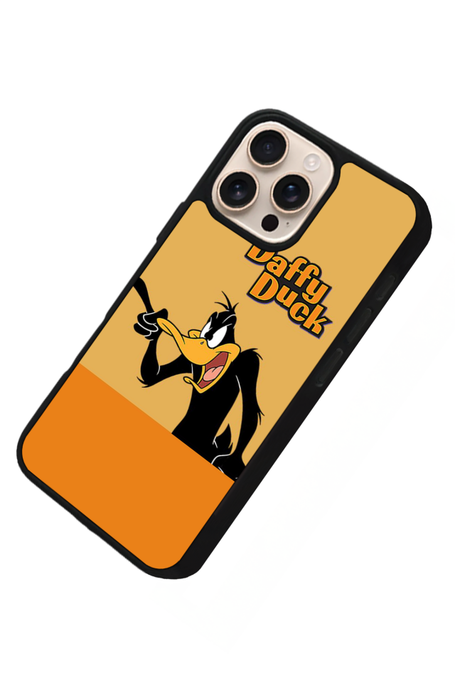 iPhone 14 Pro Uyumlu Daffy duck Tasarımlı Glossy Premium Kılıf