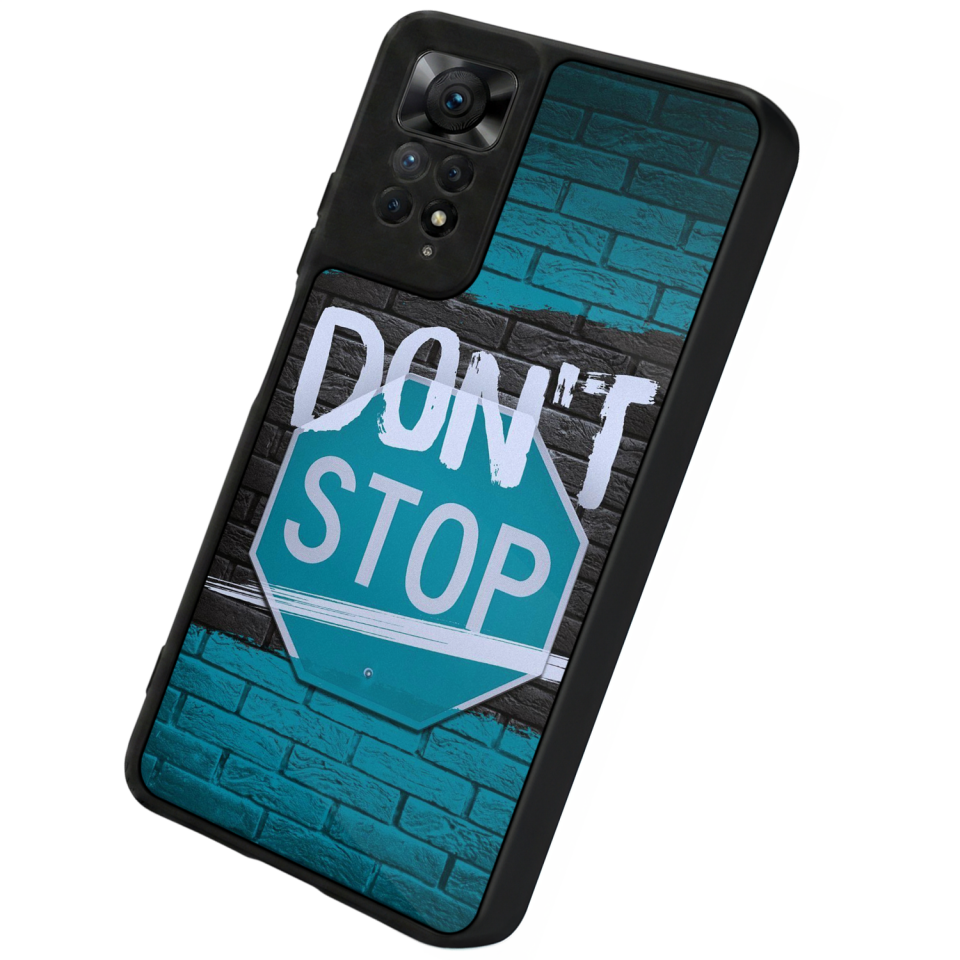 Xiaomi Redmi Note 12 Pro Uyumlu Dont Stop Tasarımlı Glossy Premium Kılıf