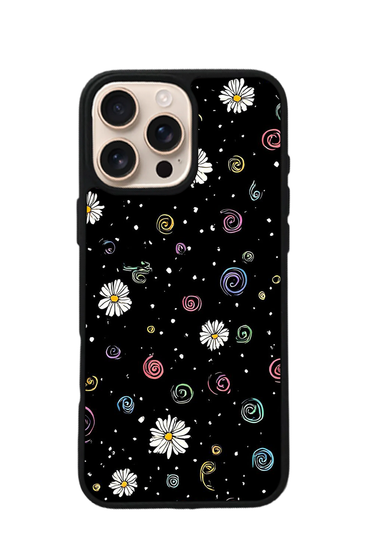 iPhone 16 Pro Uyumlu Floral Tasarımlı Glossy Premium Kılıf