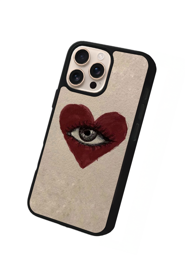 iPhone 14 Pro Max Uyumlu Kalp Love Tasarımlı Glossy Premium Kılıf