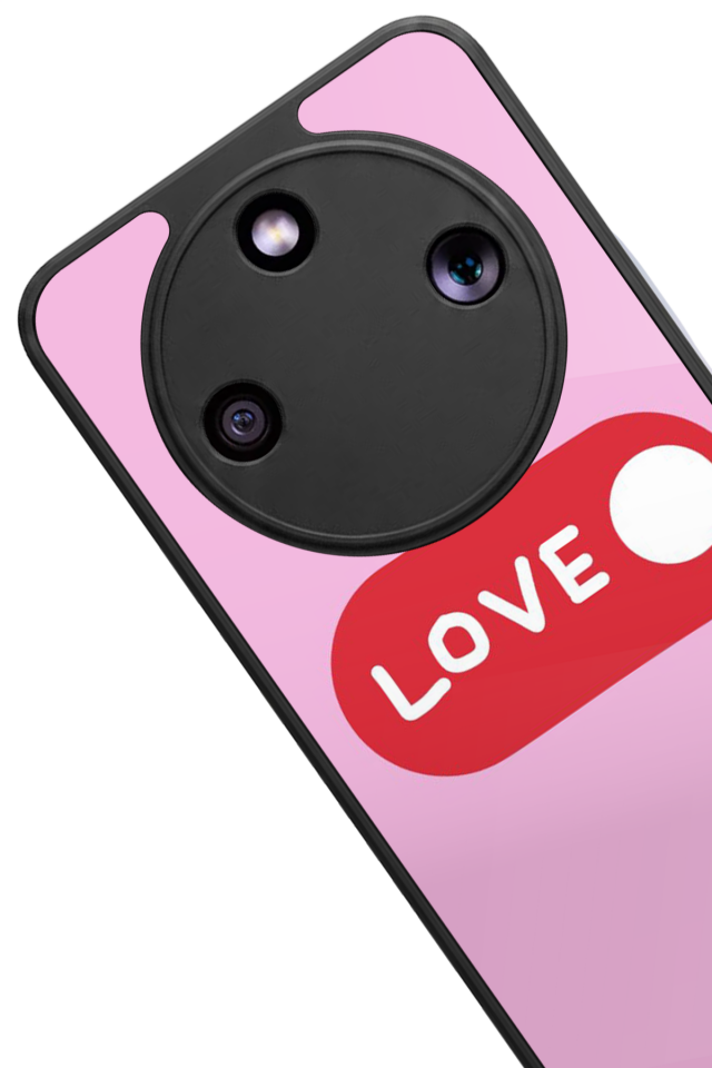 Honor Magic 8 Lite Uyumlu Kalp Love Tasarımlı Glossy Premium Kılıf