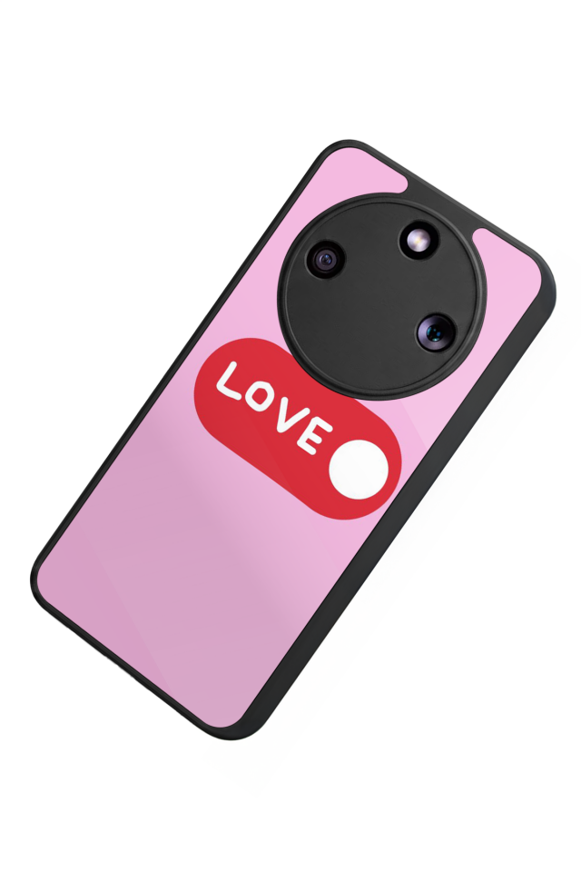 Honor Magic 8 Lite Uyumlu Kalp Love Tasarımlı Glossy Premium Kılıf
