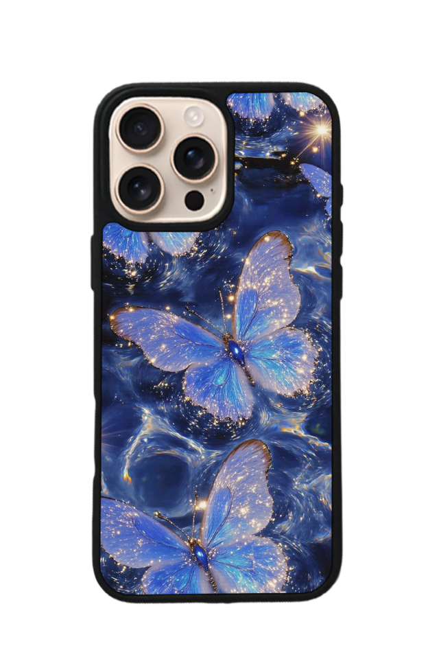 iPhone 15 Pro Max Uyumlu Kelebek Tasarımlı Glossy Premium Kılıf